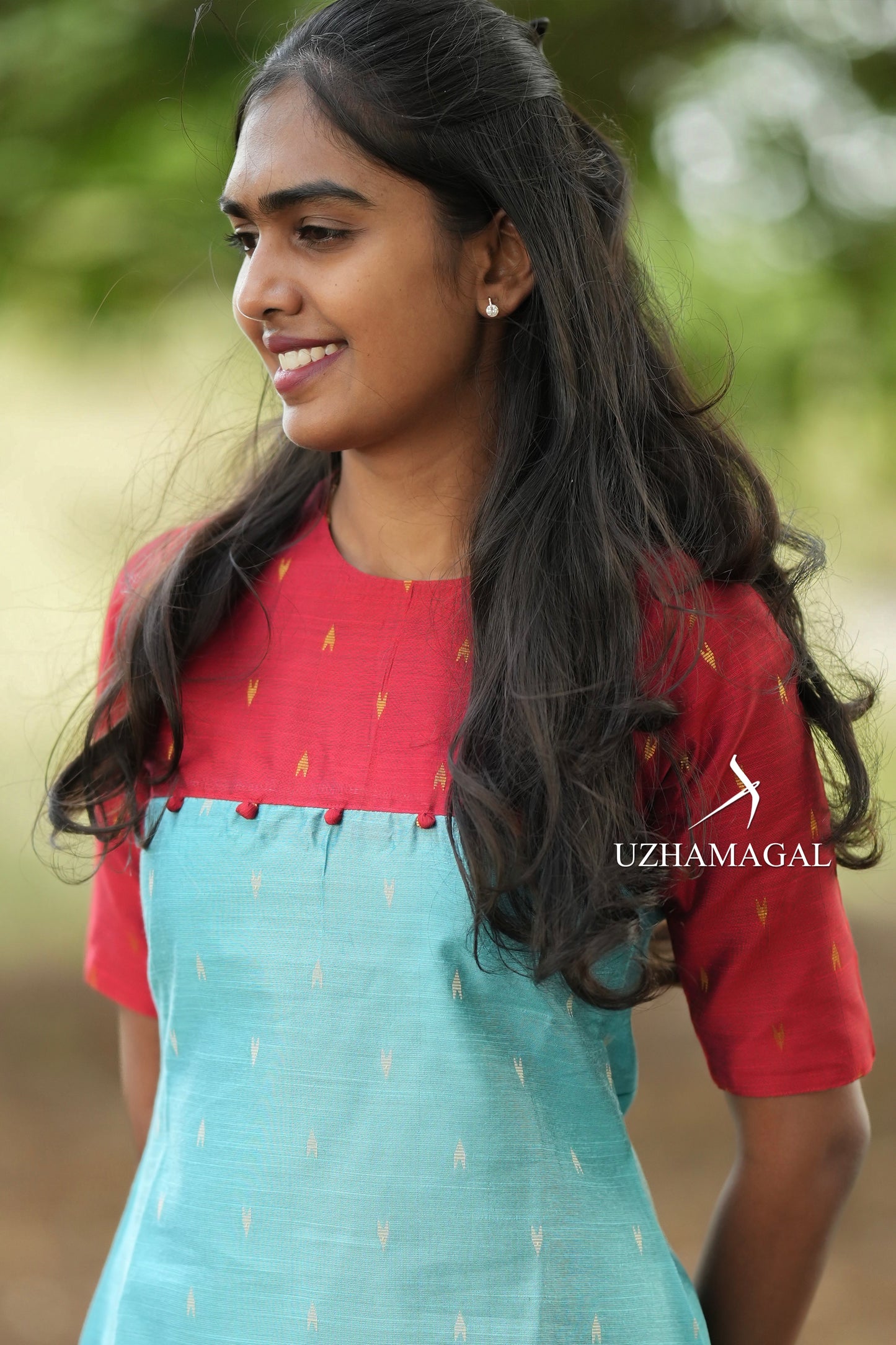 Blue Velvet Kurti