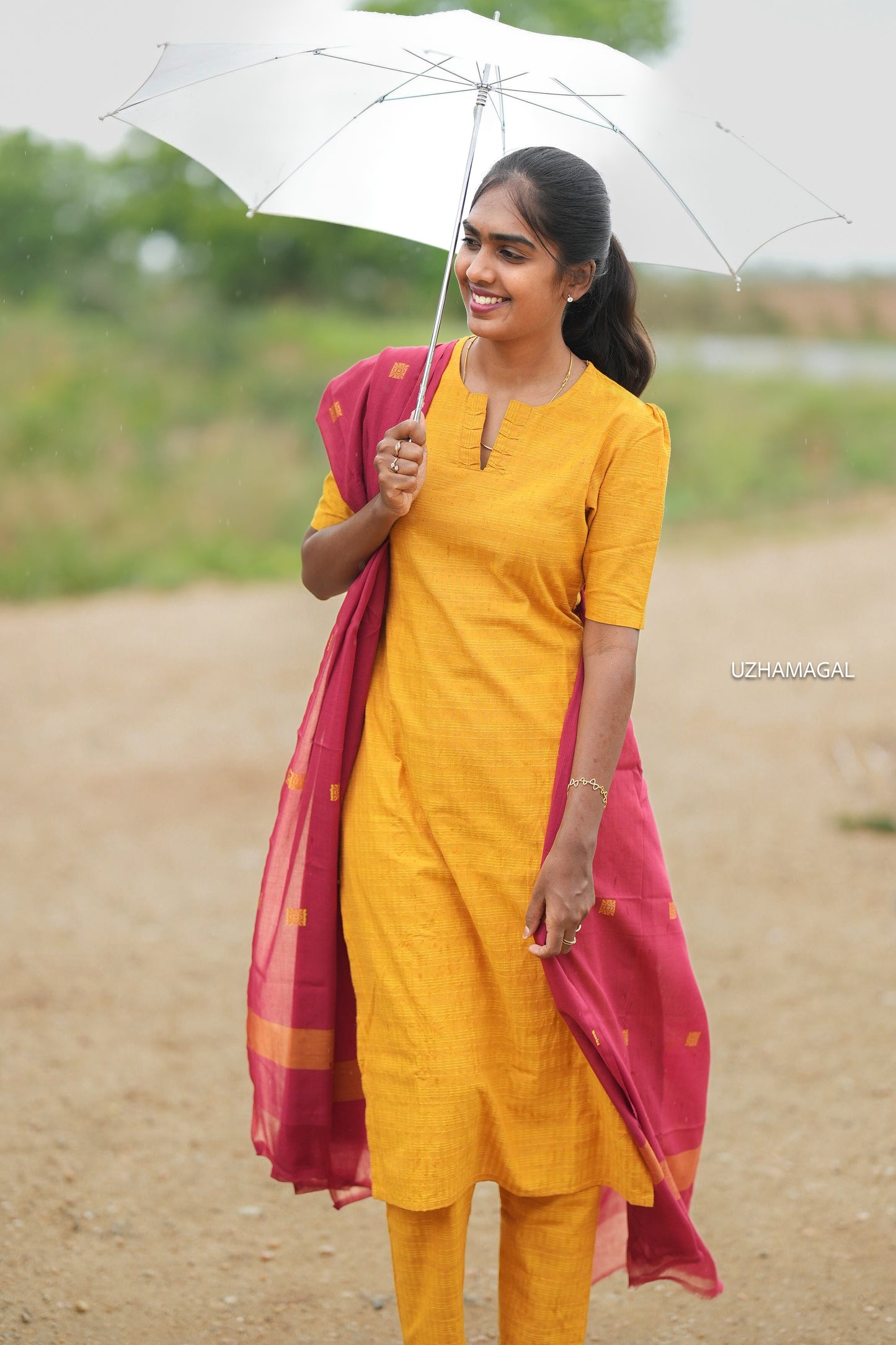 Mira Yellow Kurti Set