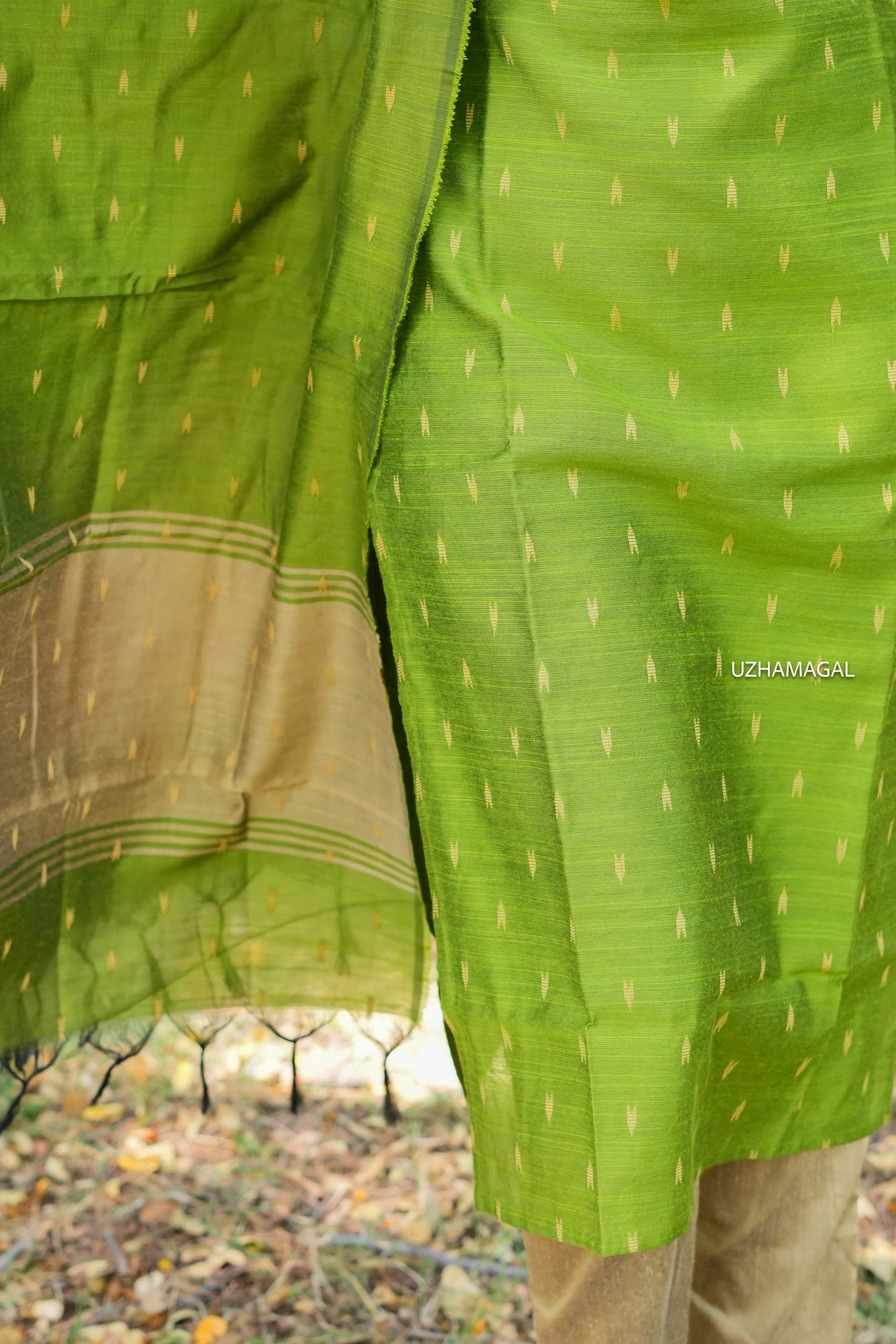 Green Gleam Kurti set