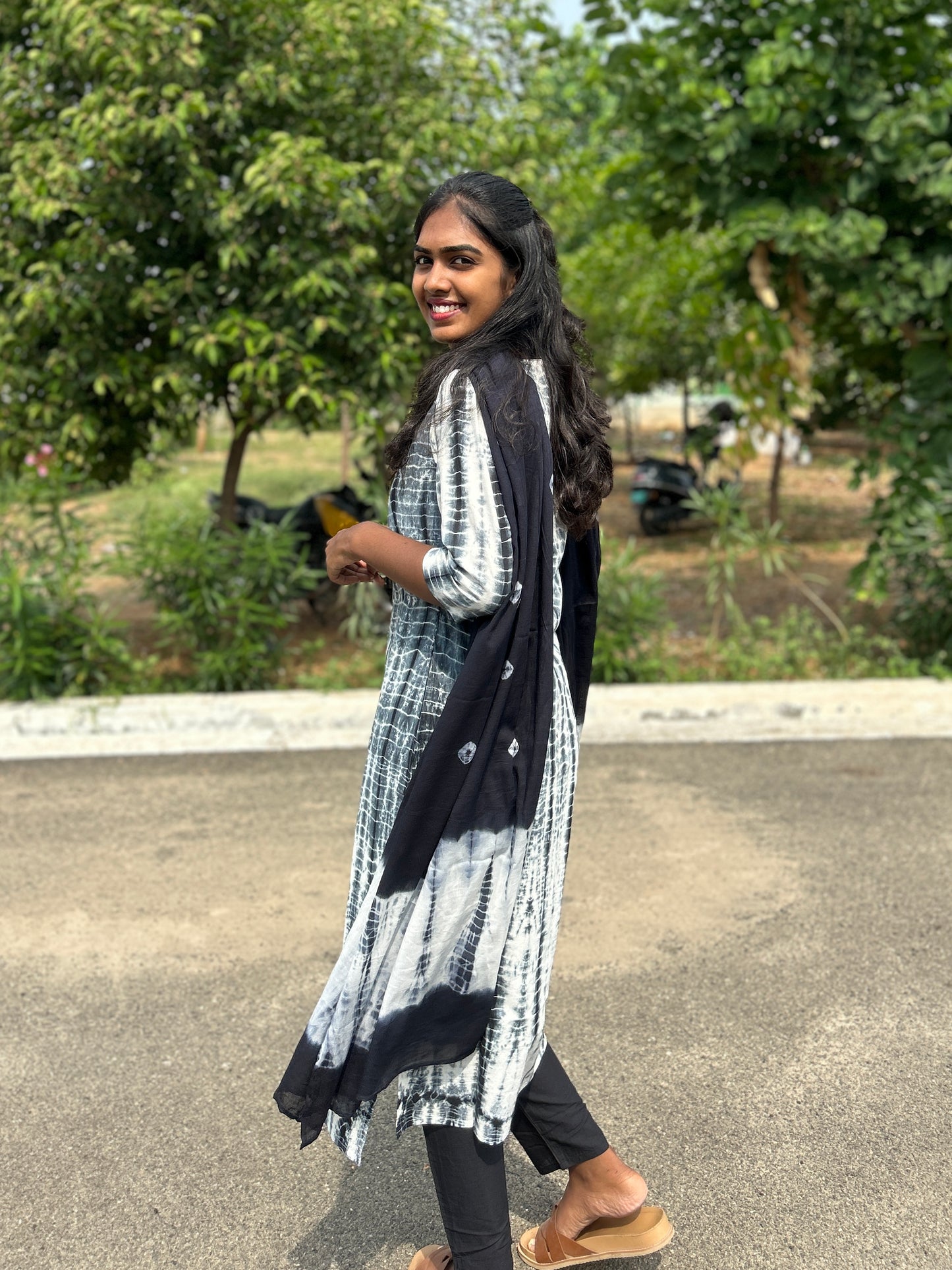 Monochrome Magic Kurti Set
