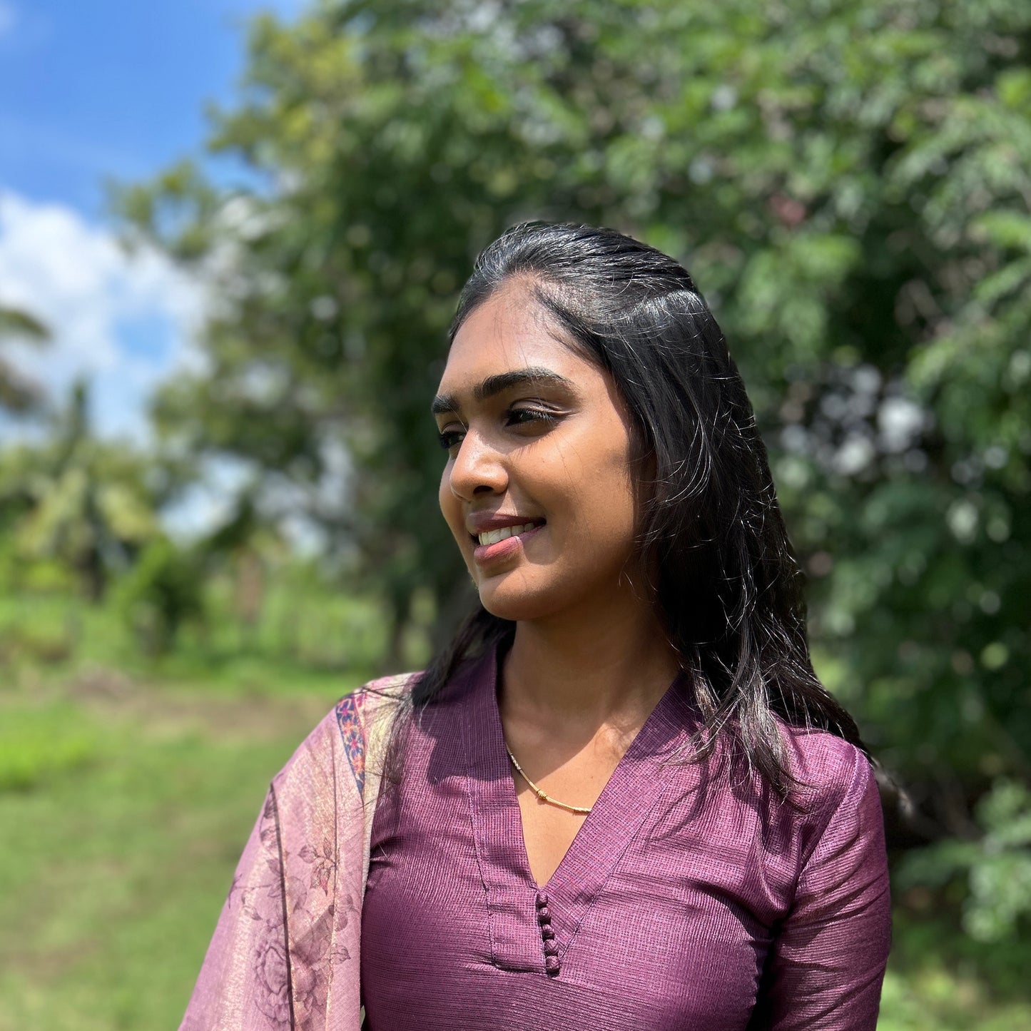 Regal Grape Kurti Set