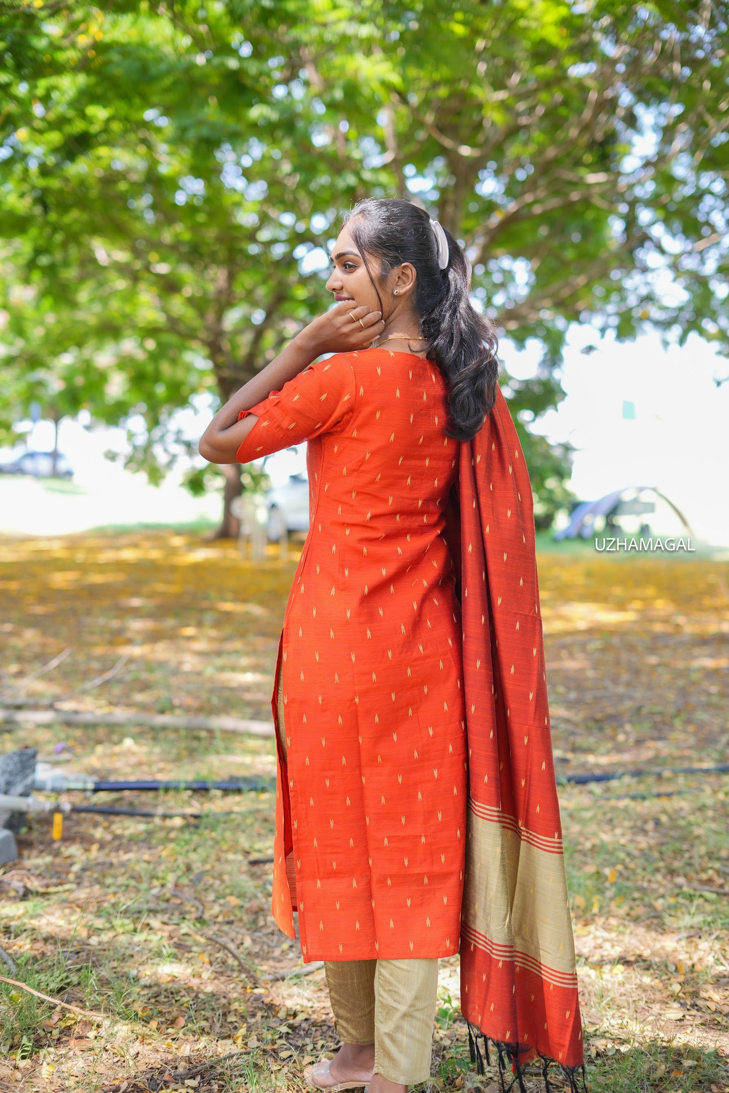 Velvet Varnam kurti set