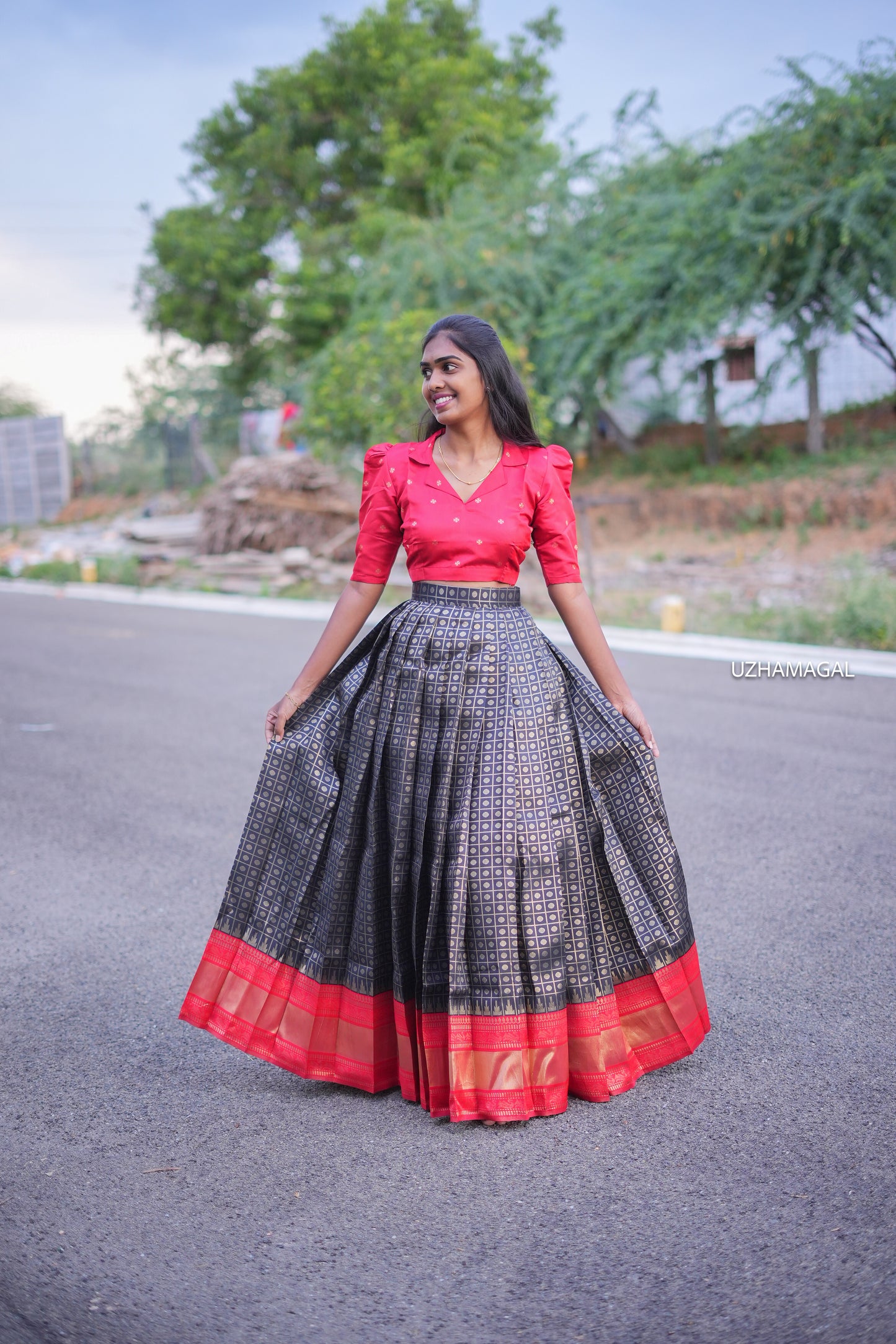 Red Rebel skirt set