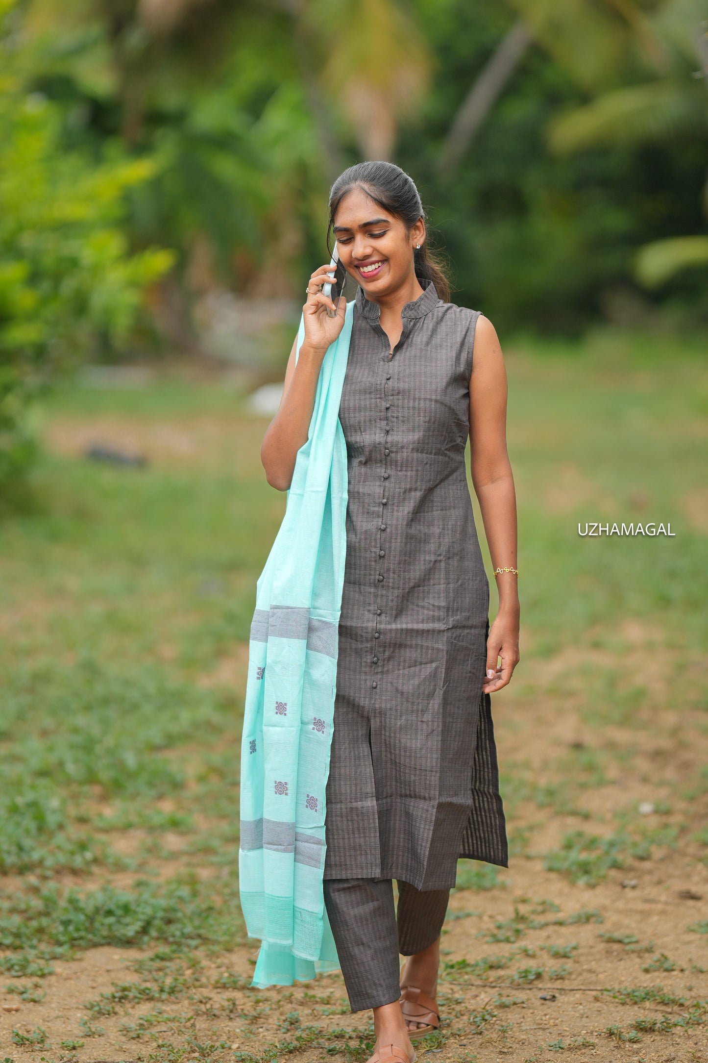 Nyra Brown Kurti Set