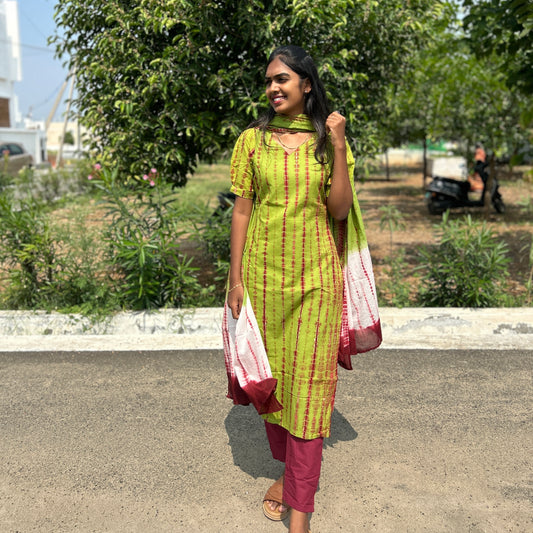 Forest Wine kurti set