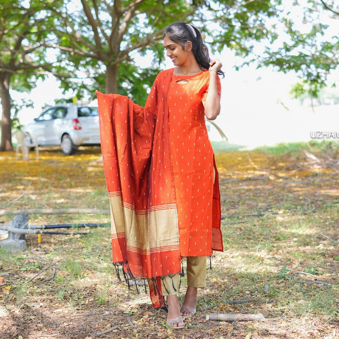 Velvet Varnam kurti set