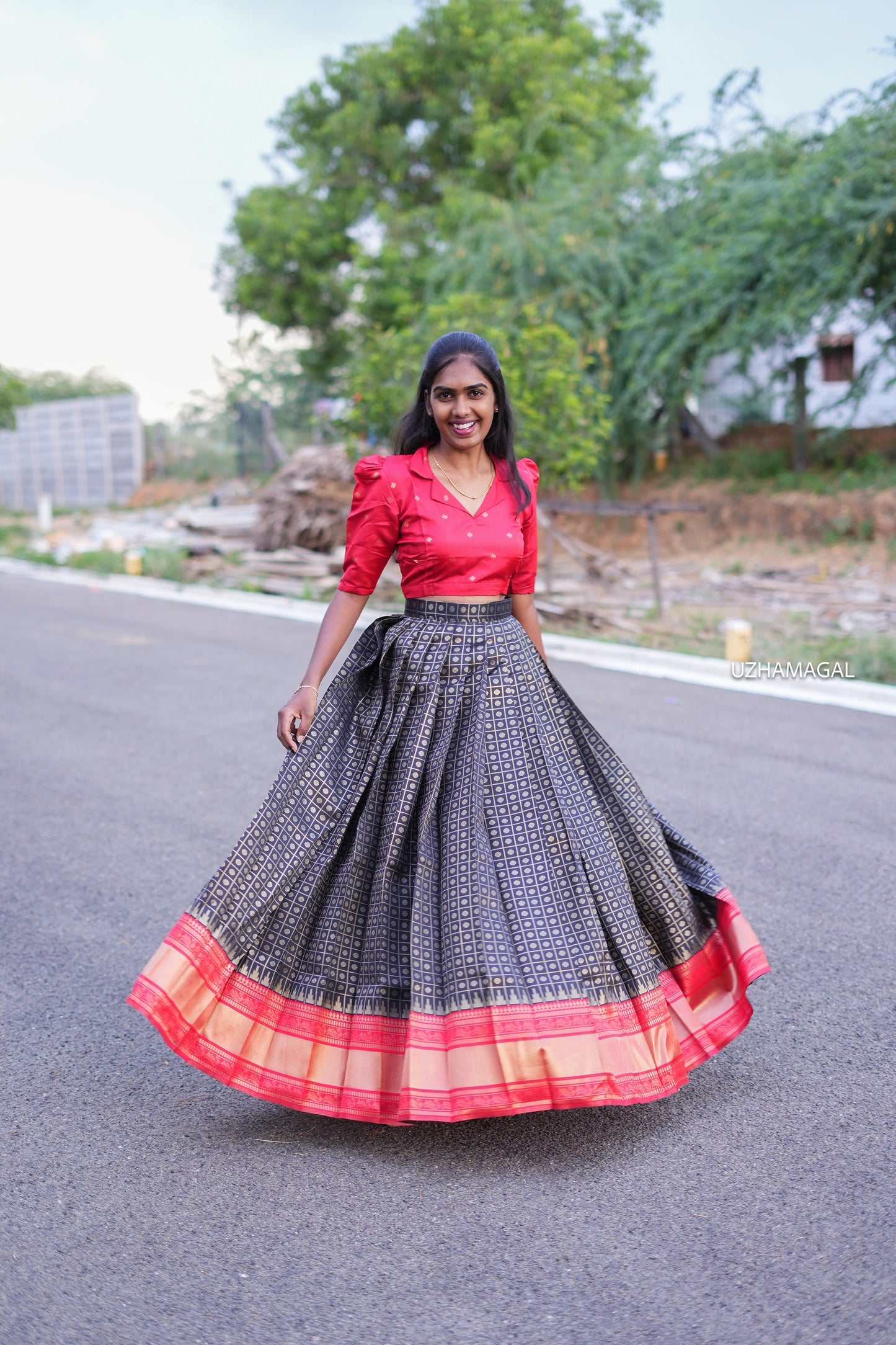 Red Rebel skirt set