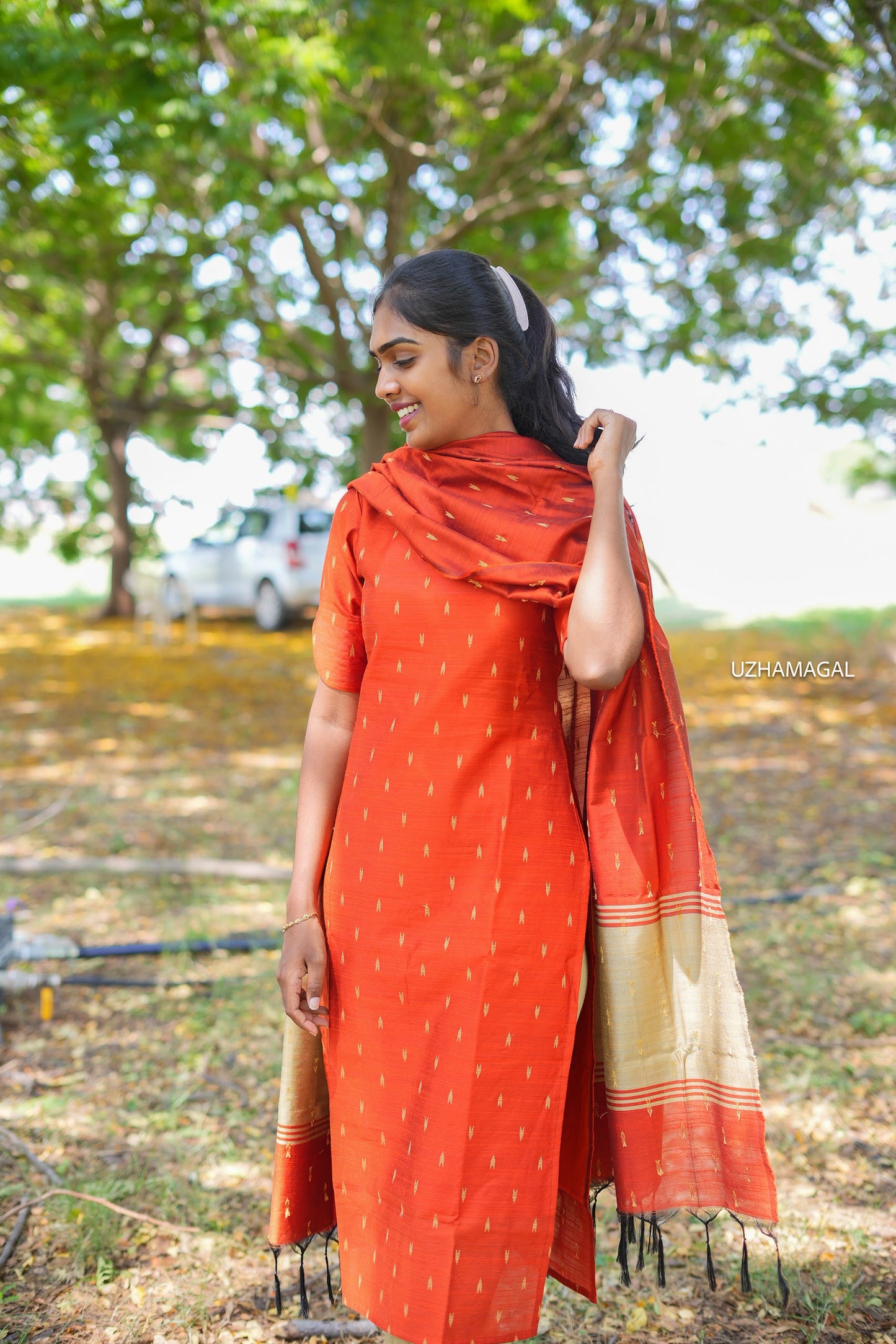 Velvet Varnam kurti set