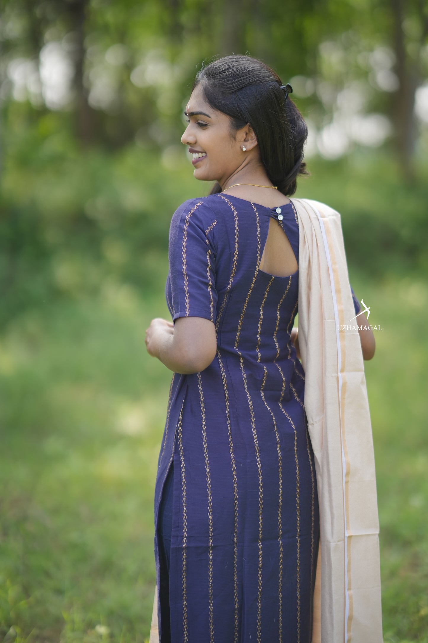 Navy elegance Kurti Set