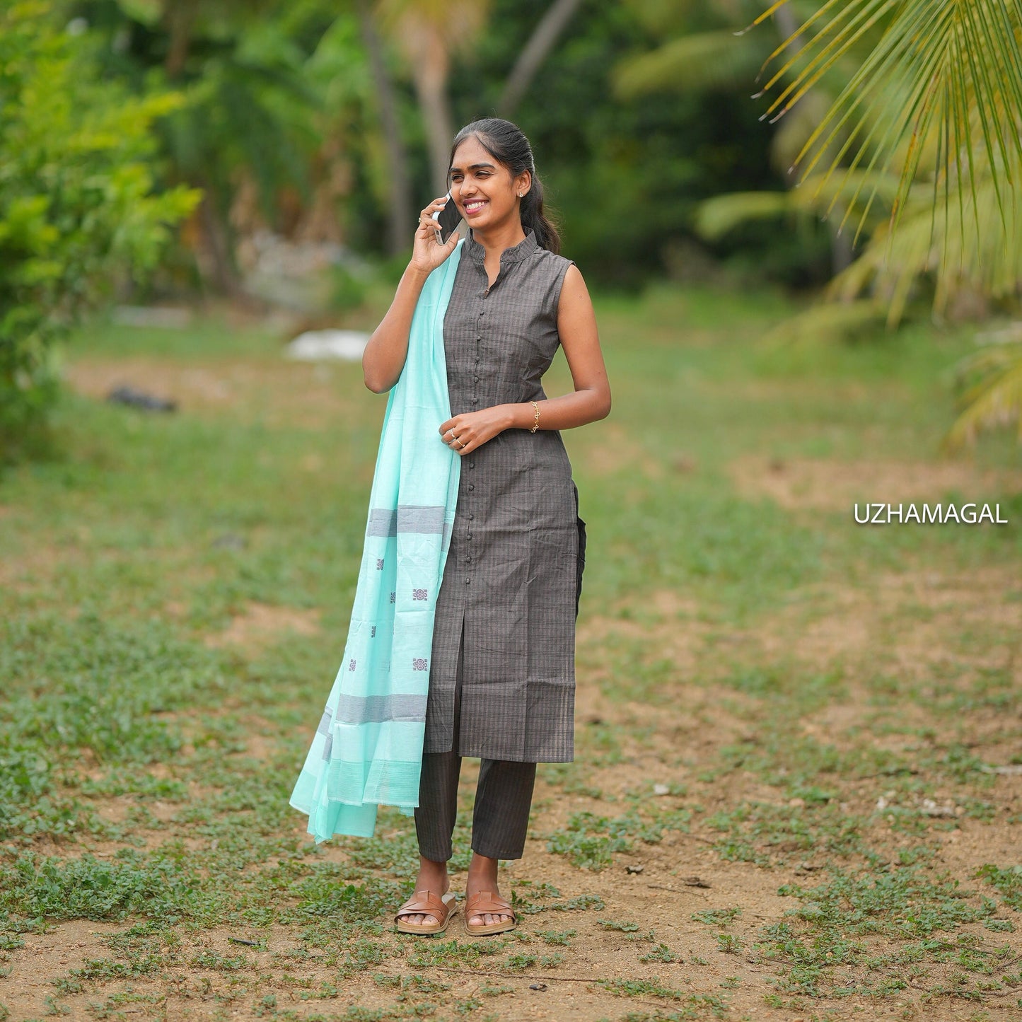Nyra Brown Kurti Set