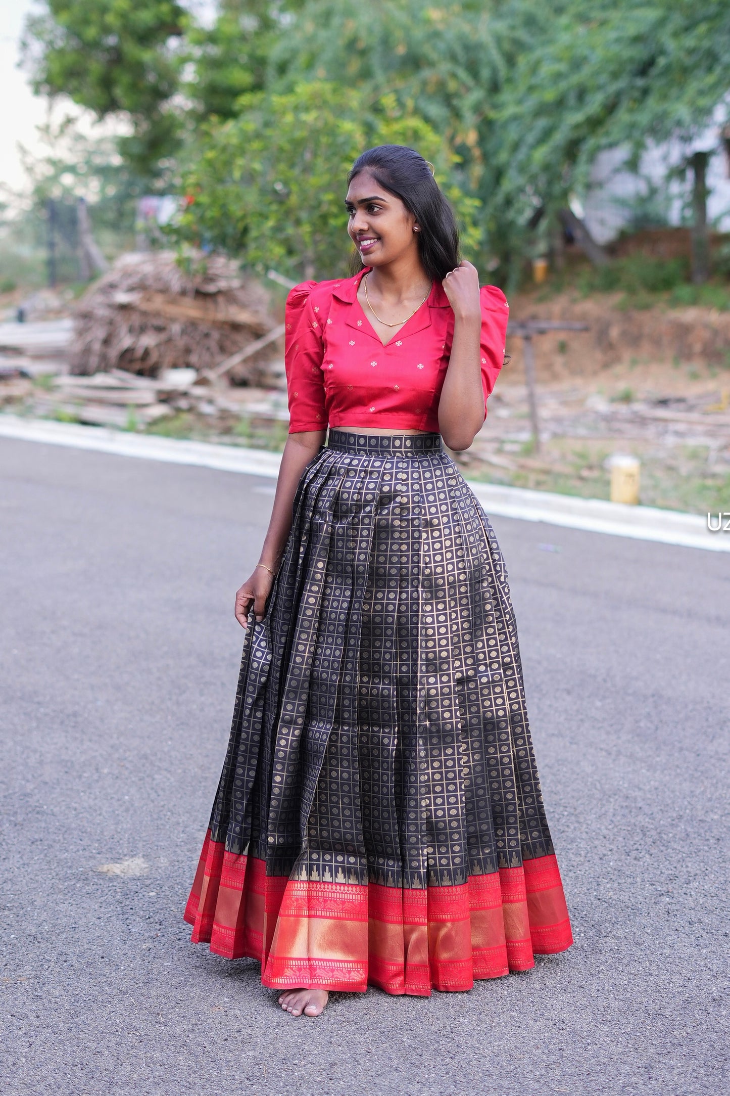 Red Rebel skirt set