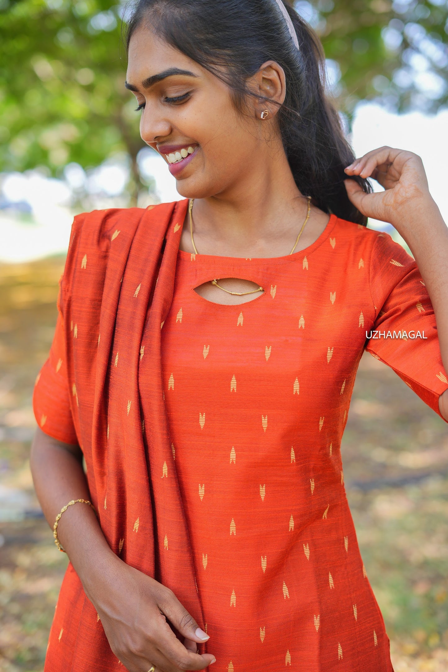 Velvet Varnam kurti set