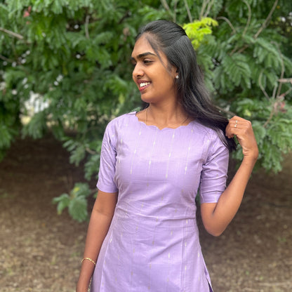 Lavi lavender kurti set