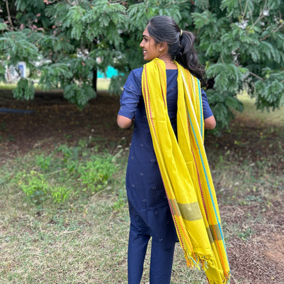 Deep Blue Radiance Kurti Set