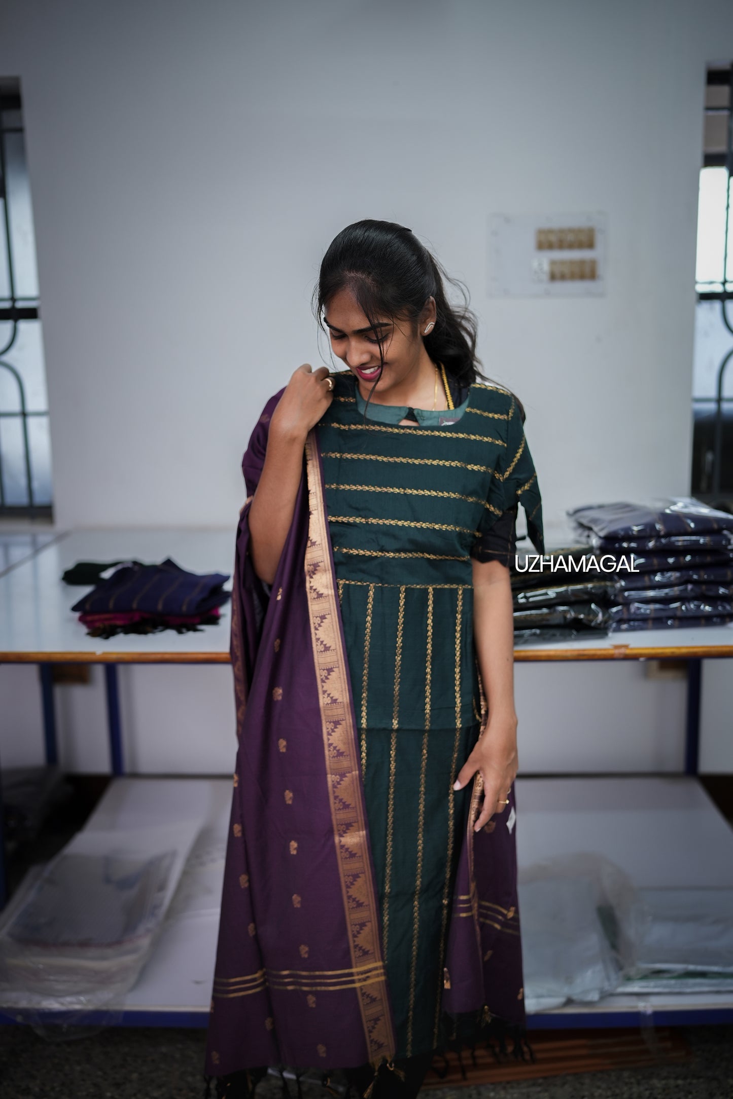 Emerald Elegance kurti