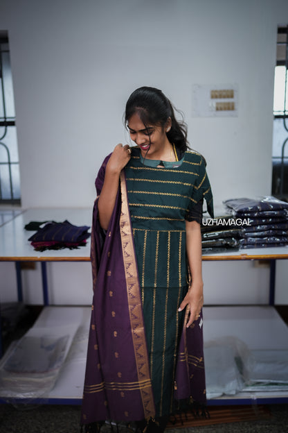 Emerald Elegance kurti