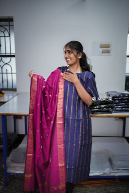 Navy elegance Kurti Set