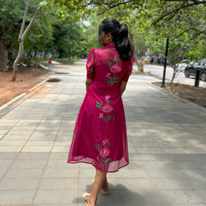 Scarlet sheer dress
