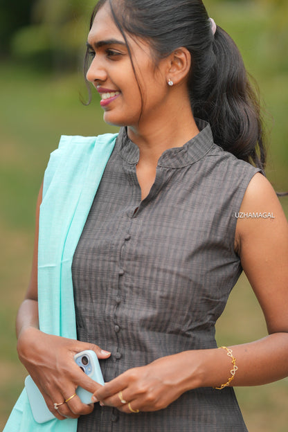 Nyra Brown Kurti Set