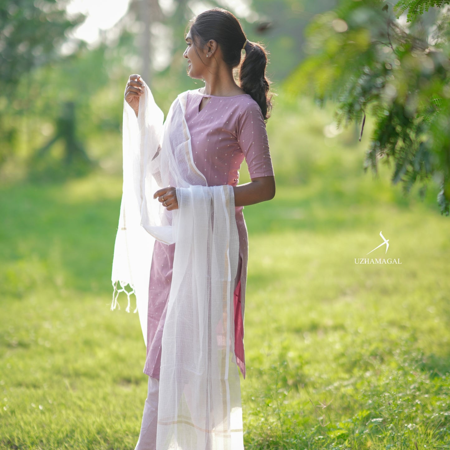 Lilac kurti set
