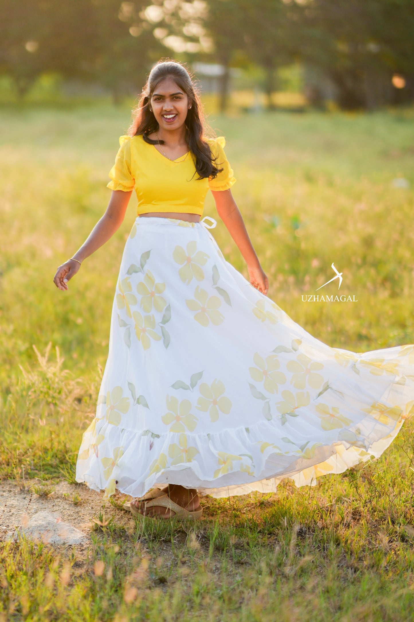 Haldi Skirt Set