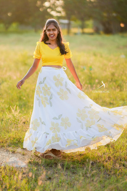 Haldi Skirt Set