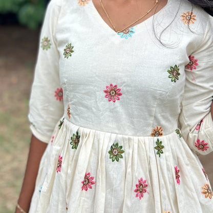 Colorful marigold dress