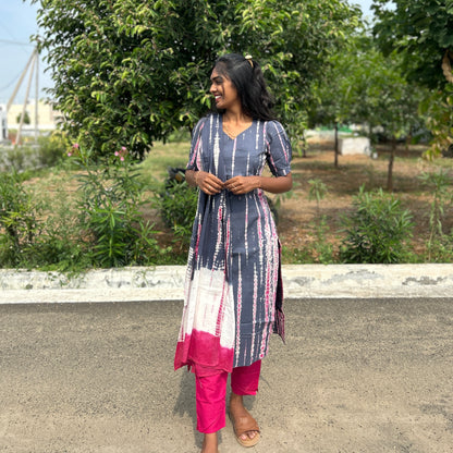 Silver Blush Kurti set