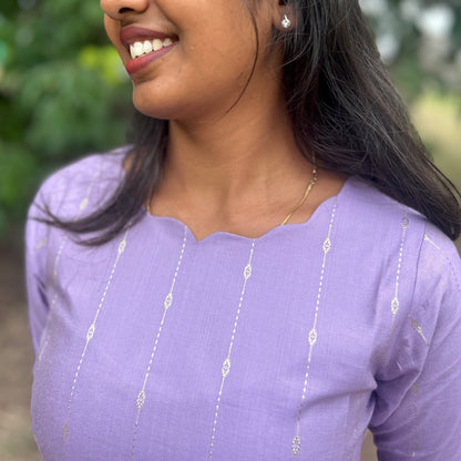 Lavi lavender kurti set