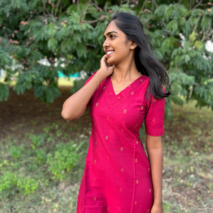 Cardinal red kurti