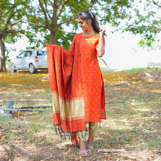 Velvet Varnam kurti set