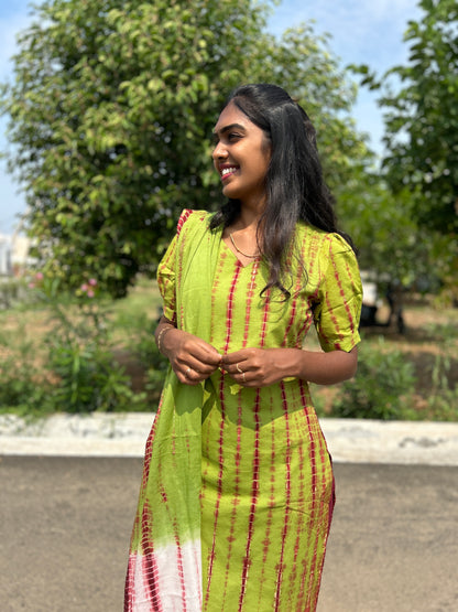 Forest Wine kurti set
