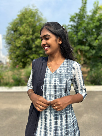 Monochrome Magic Kurti Set