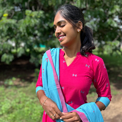 Blue stone kurti set