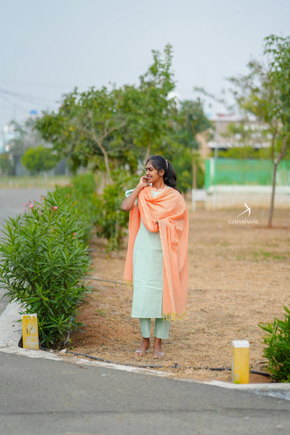 Amber Leaf Kurti Set
