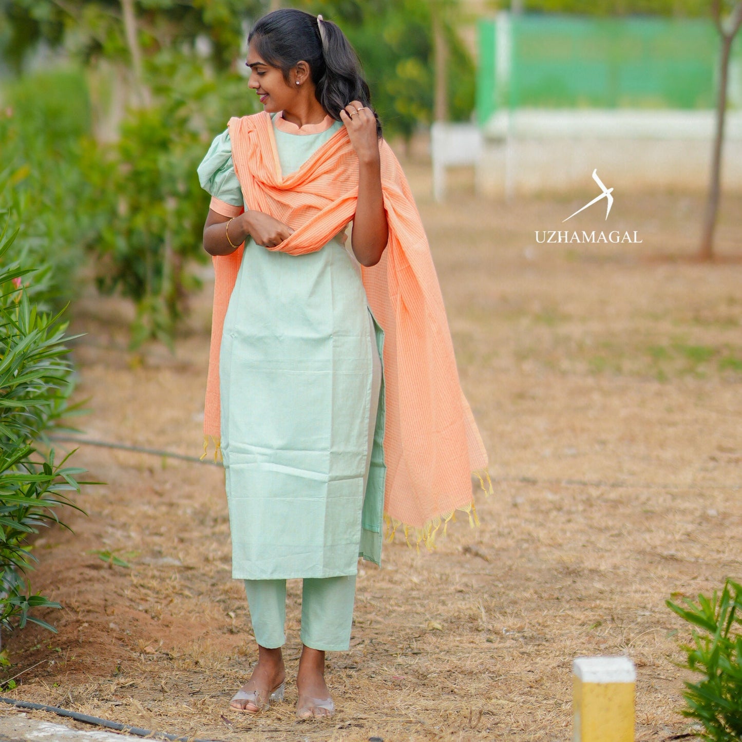 Amber Leaf Kurti Set