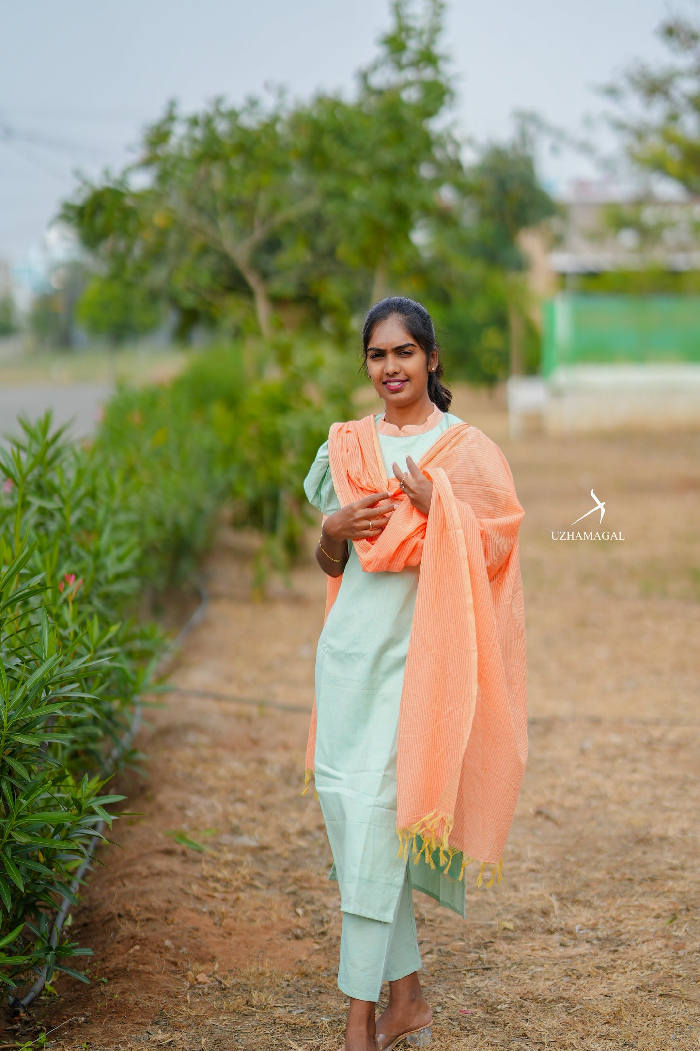 Amber Leaf Kurti Set