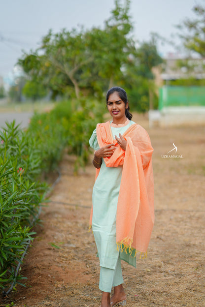 Amber Leaf Kurti Set