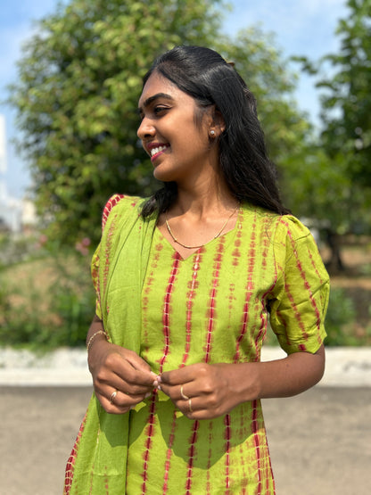 Forest Wine kurti set