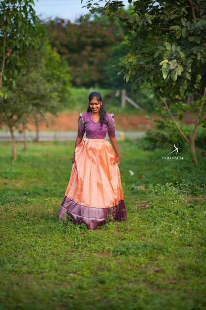 Orangey skirt set