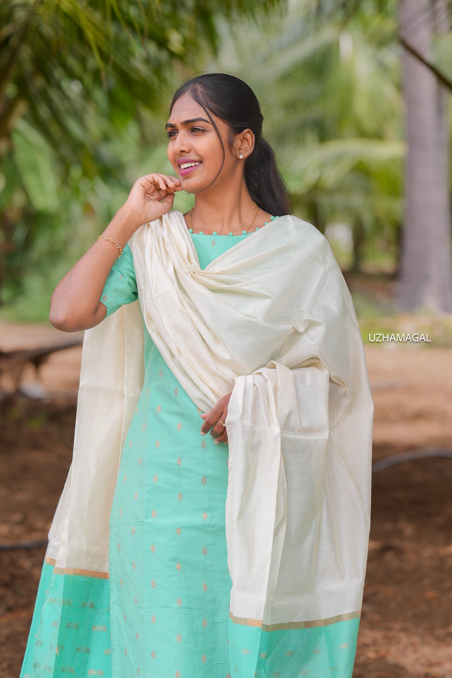 Blue Bunch Kurti Set