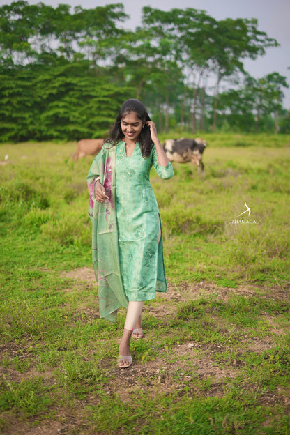 Green Mist Kurti
