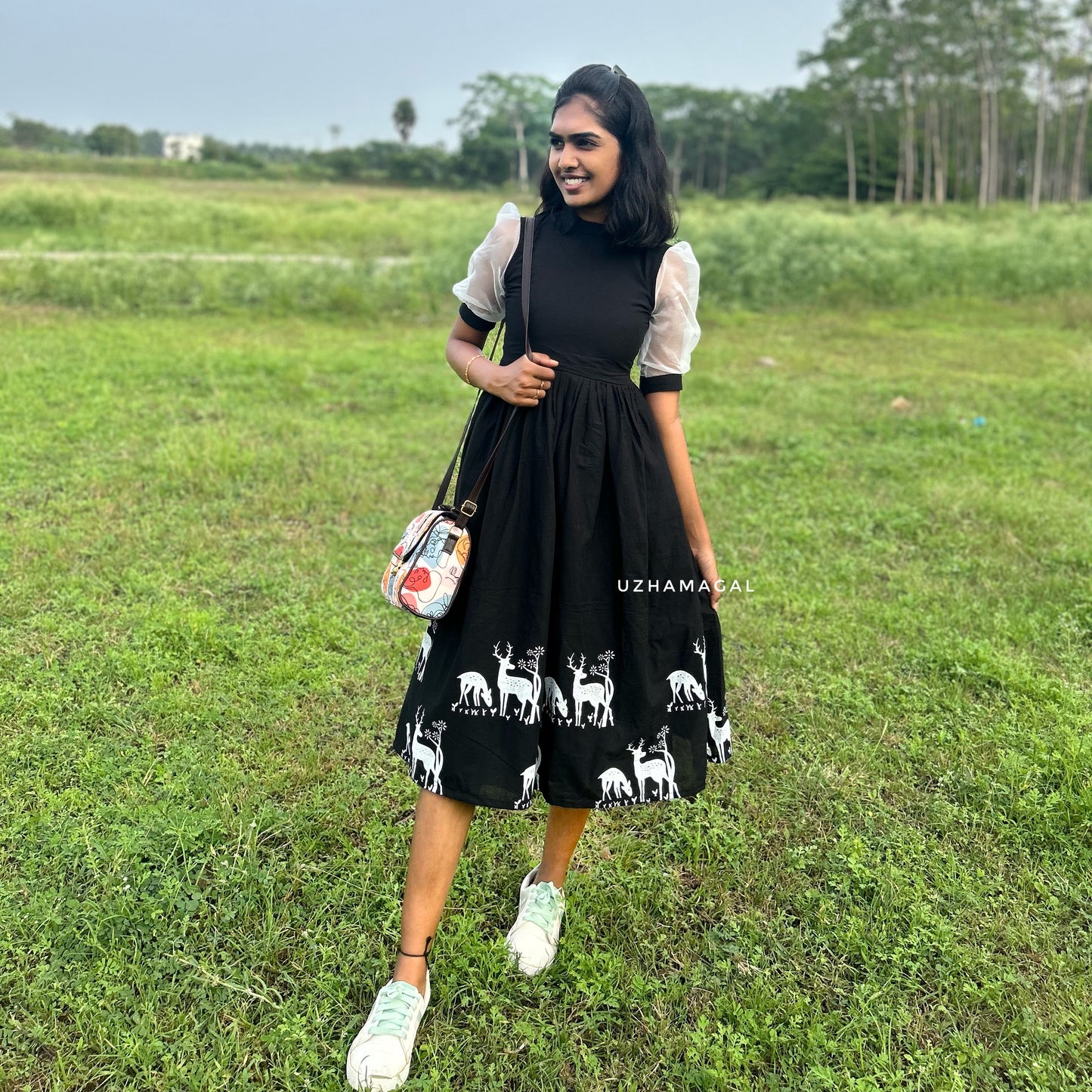 Midnight deer dress